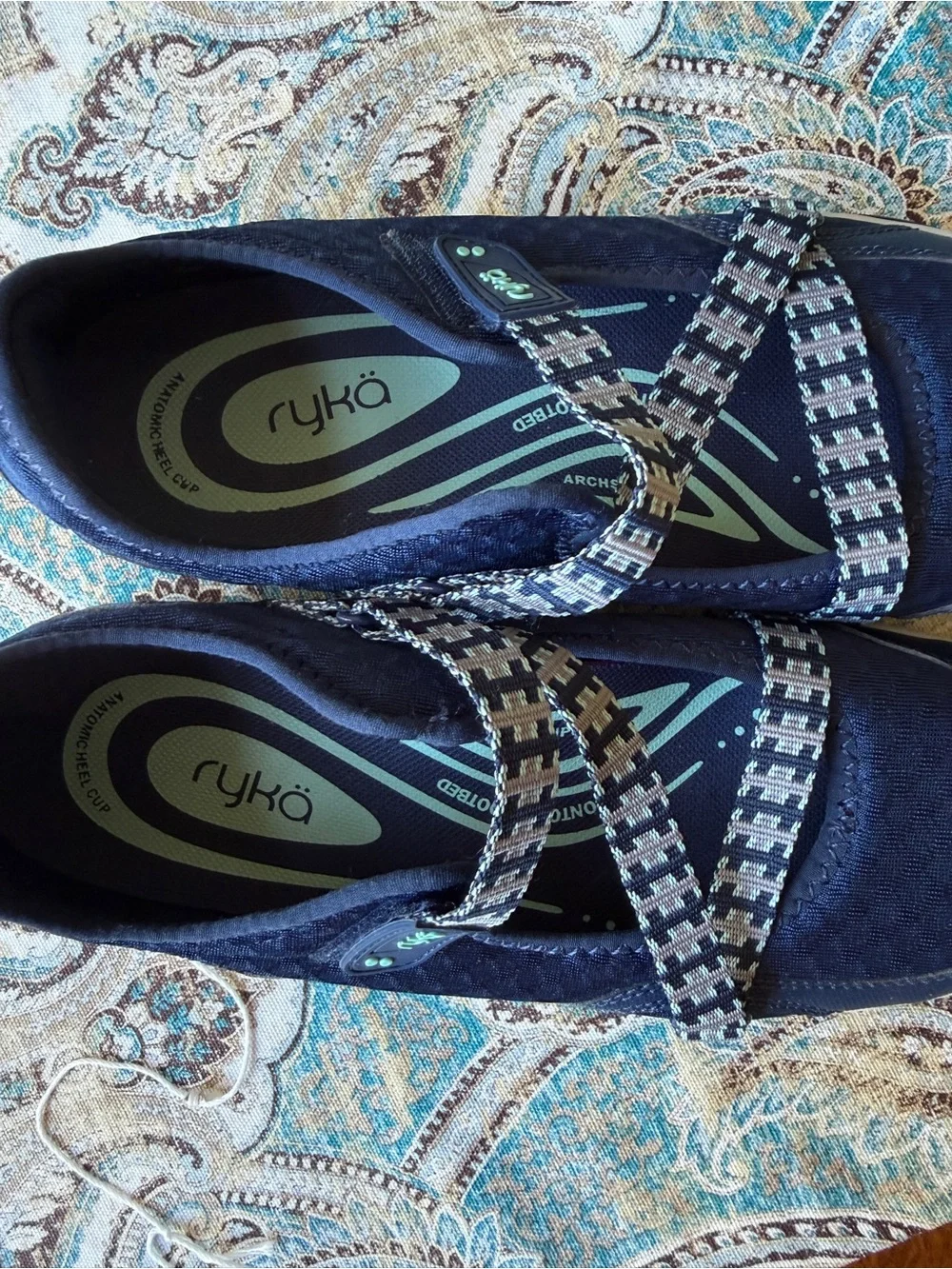 Ryka Kailee Mary Jane Walking Shoes Navy Comfort Arch Support Women’s 9.5M